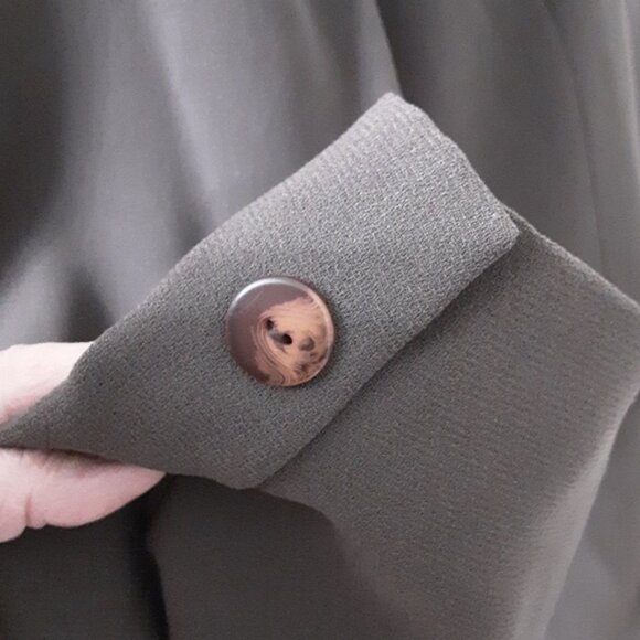 Norton McNaughton Size 14 Vintage Dark Taupe Midi Length Blazer, EUC - Picture 7 of 14